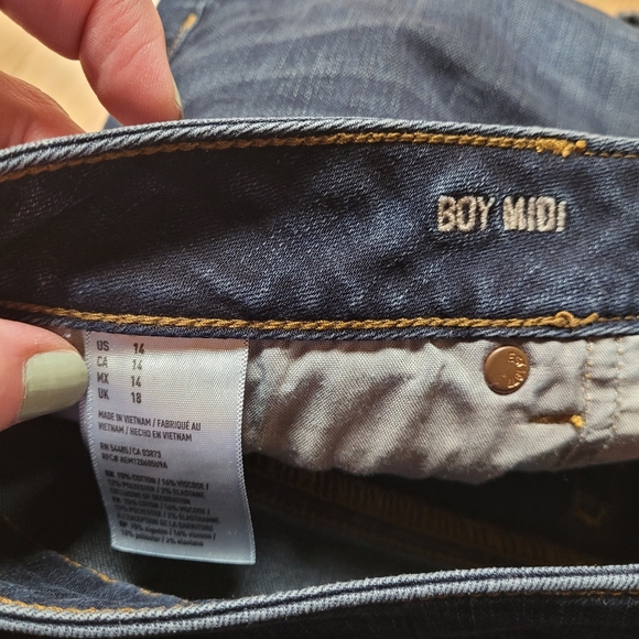 AE Boy Midi Jean Shorts Size 14 - Picture 3 of 3